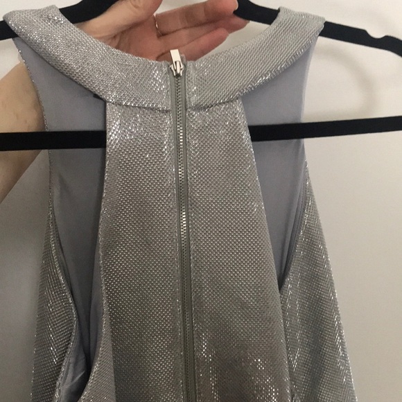 Express silver shimmer mini dress - Picture 6 of 6